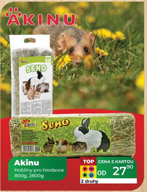 Akinu Hobliny pro hlodavce 800g, 2800g  