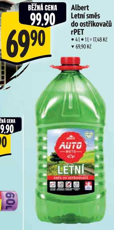 Albert Letní směs do ostřikovačů rPET, 4 l