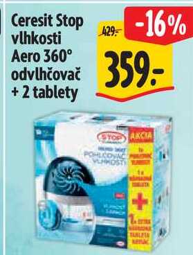 Ceresit Stop vlhkosti Aero 360° odvlhčovač + 2 tablety 