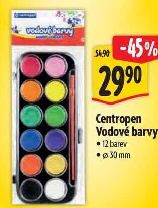Centropen Vodové barvy 