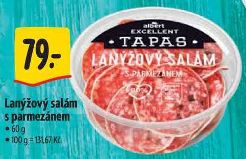 Lanýžový salám s parmezánem, 60 g