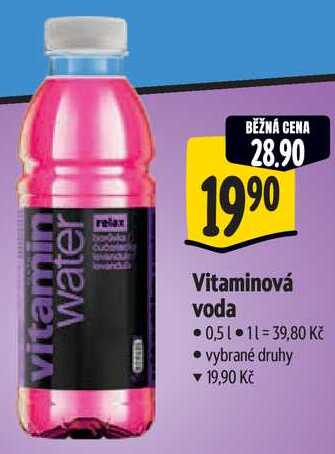 Vitaminová voda, 0,5 l