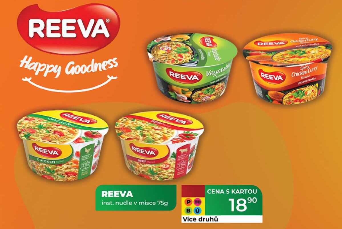 REEVA inst. nudle v misce 75g 