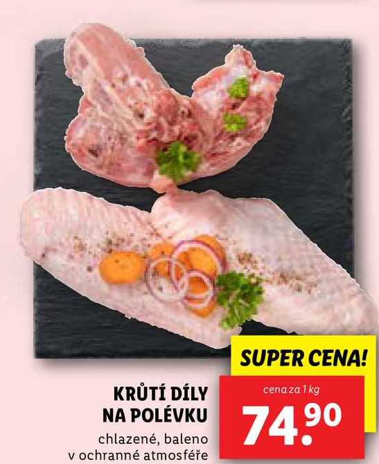 KRŮTÍ DÍLY NA POLÉVKU, cena za 1 kg