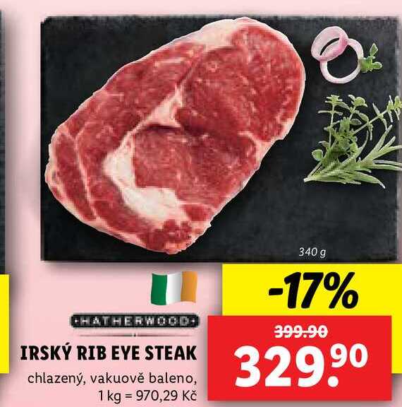 IRSKÝ RIB EYE STEAK, 340 g