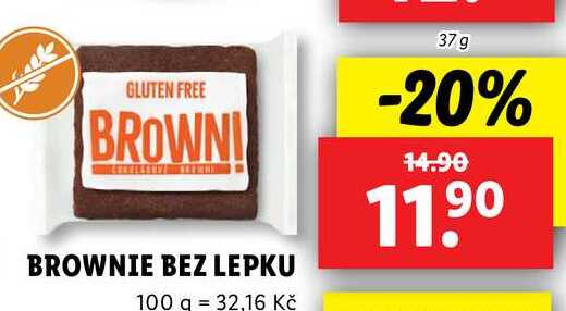 BROWNIE BEZ LEPKU, 37 g