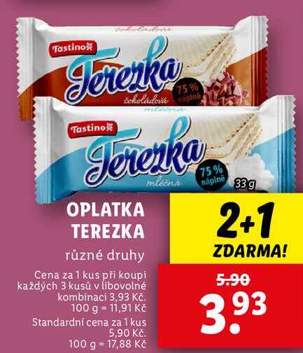 Oplatka Terezka, 33 g