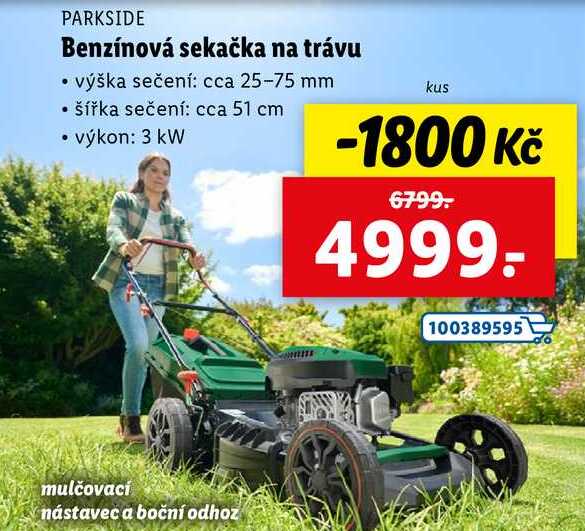 Benzínová sekačka na trávu