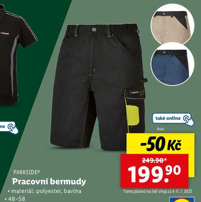 Pracovní bermudy