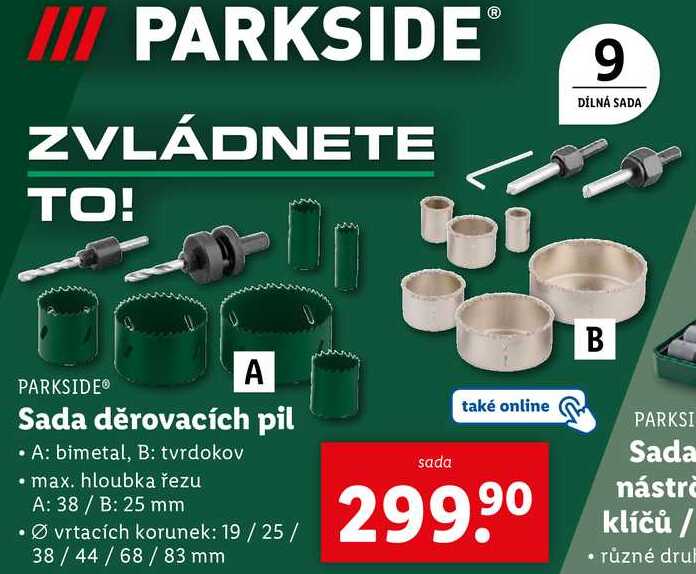 Sada děrovacích pil 