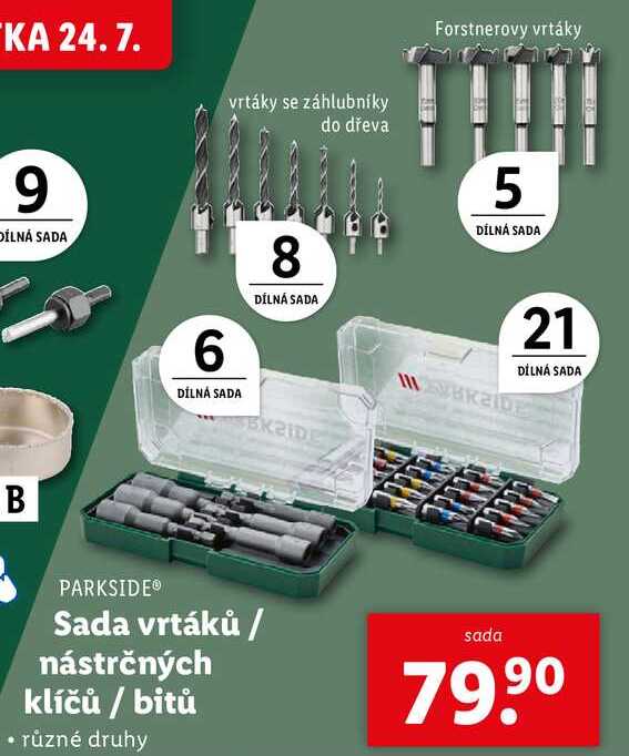 Sada vrtáků/nástrčných klíčů/bitů 