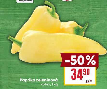 Paprika zeleninová volná, 1 kg