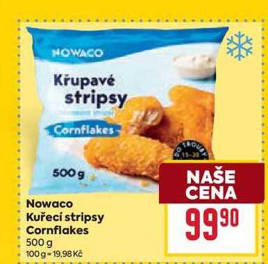 Nowaco Kuřecí stripsy Cornflakes 500 g 
