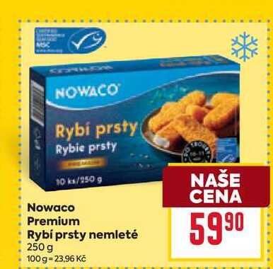 Nowaco Premium Rybí prsty nemleté 250 g 