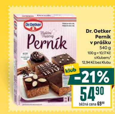 Dr. Oetker Perník v prášku 540 g 
