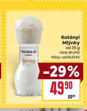 Kotányi Mlýnky od 35 g  