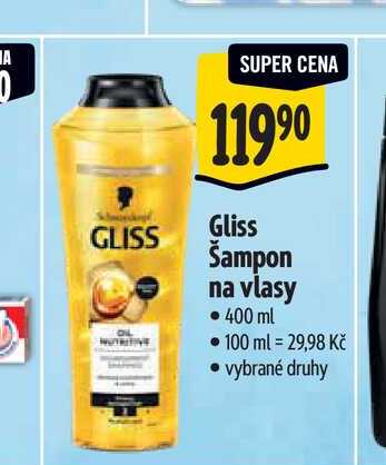   Gliss Šampon na vlasy 400 ml  