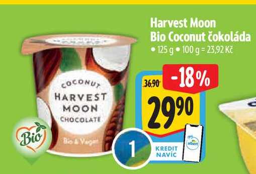 Harvest Moon Bio Coconut čokoláda 125 g  