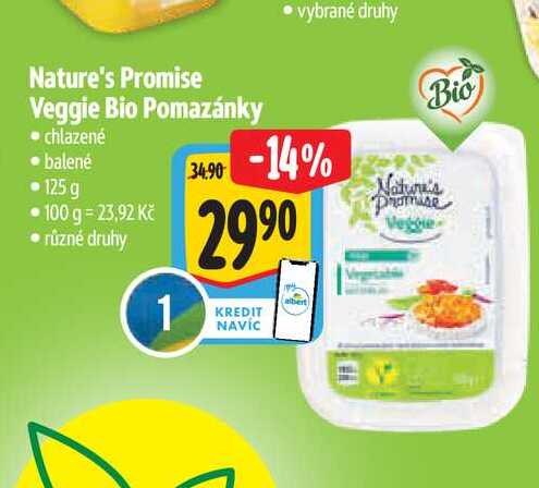  Nature's Promise Veggie Bio Pomazánky 125 g