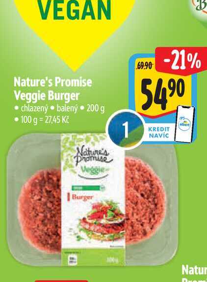 Nature's Promise Veggie Burger 200 g