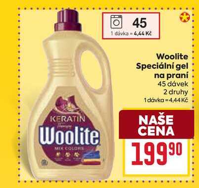 Woolite Speciální gel na praní 45 dávek 