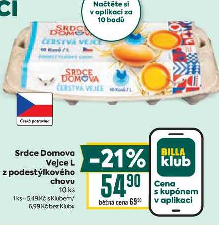 Srdce Domova Vejce L z podestýlkového chovu 10 ks 