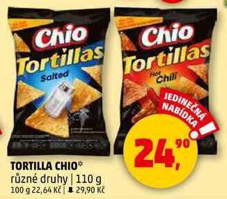 TORTILLA CHIO různé druhy, 110 g