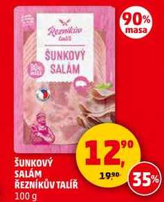 ŠUNKOVÝ SALÁM ŘEZNÍKŮV TALÍŘ, 100 g 