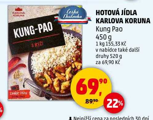 HOTOVÁ JÍDLA KARLOVA KORUNA Kung Pao, 450 g