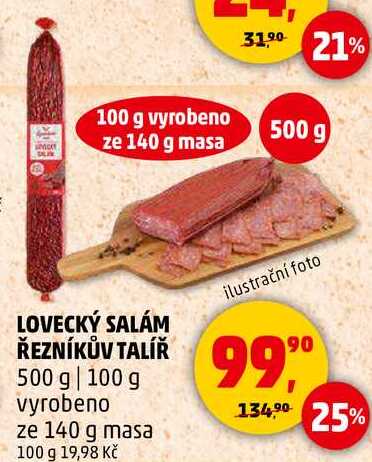 LOVECKÝ SALÁM ŘEZNÍKŮV TALÍŘ, 500 g 