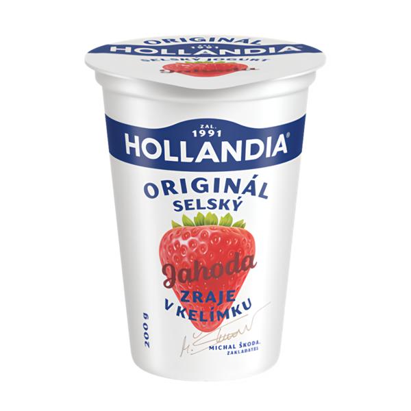 Hollandia Selský jogurt jahoda