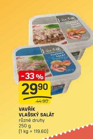 VAVŘÍK VLAŠSKÝ SALÁT různé druhy 250 g  