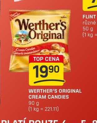 WERTHER'S ORIGINAL CREAM CANDIES 90 g 
