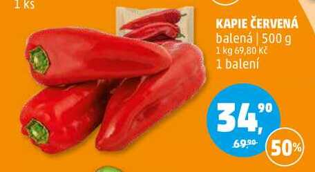 KAPIE ČERVENÁ balená, 500 g  
