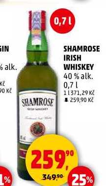 SHAMROSE IRISH WHISKEY 40% alk., 0,7 l 