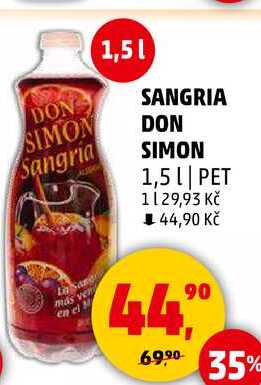 SANGRIA DON SIMON, 1,5 l, PET 