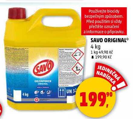 SAVO ORIGINAL, 4 kg  