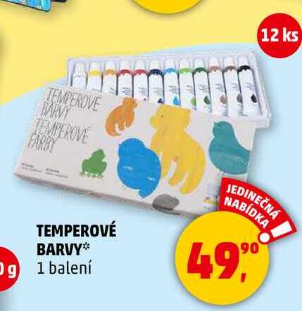 TEMPEROVÉ BARVY, 1 balení  
