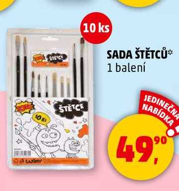 SADA ŠTĚTCŮ, 1 balení 