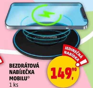 BEZDRÁTOVÁ NABÍJEČKA MOBILU, 1 ks  