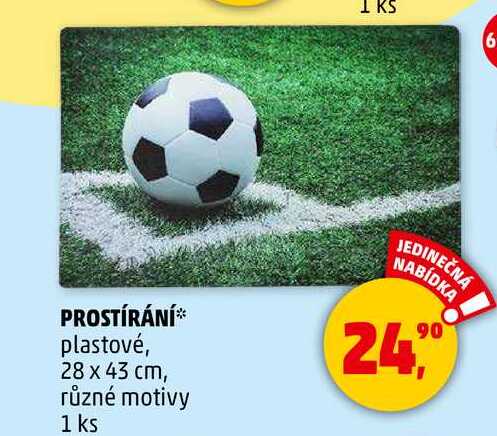 PROSTÍRÁNÍ plastové, 28 x 43 cm, různé motivy, 1 ks  