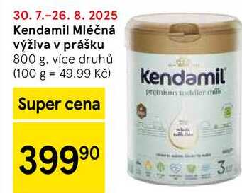 Kendamil Mléčná výživa v prášku, 800 g, více druhů 