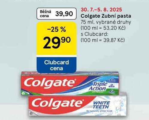Colgate Zubní pasta, 75 ml, vybrané druhy
