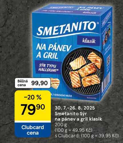 Smetanito Sýr na pánev a gril klasik, 200 g  