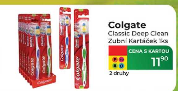 Colgate Classic Deep Clean Zubní kartáček 1ks 