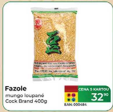 Fazole mungo loupané Cock Brand 400g 