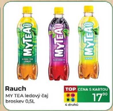 Rauch MY TEA ledový čaj broskev 0,5L