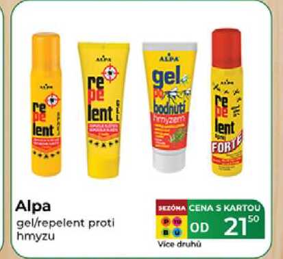 Alpa gel/repelent proti hmyzu 