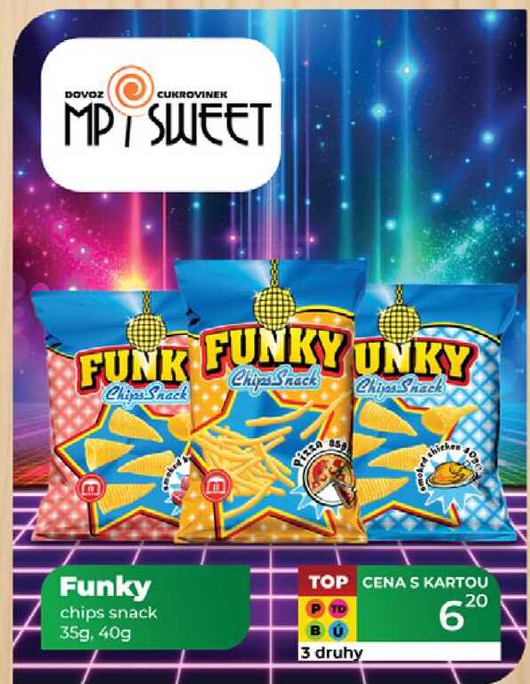 Funky chips snack 35g, 40g 