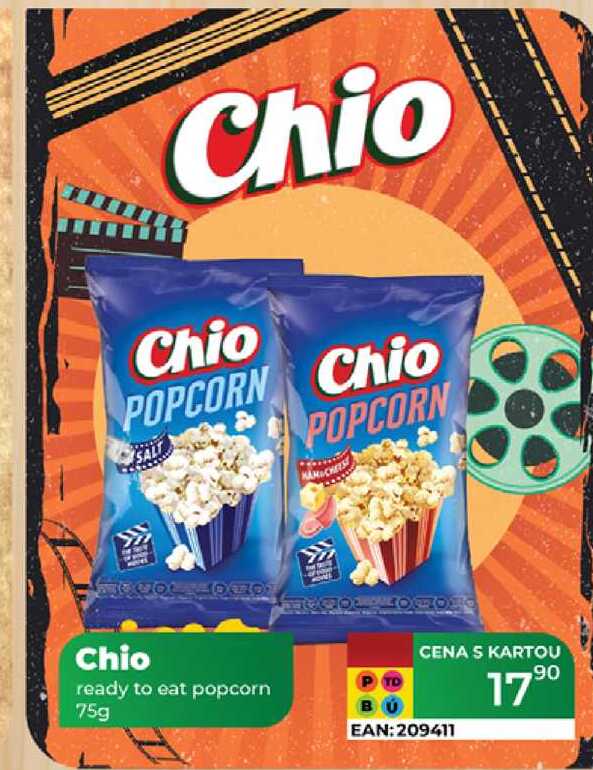 Chio ready to eat popcorn 75g 